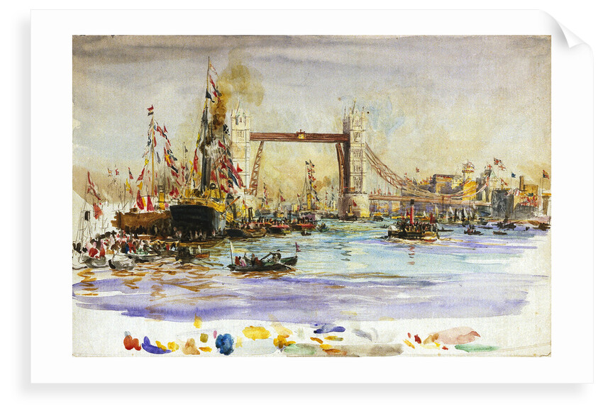 Opening of Tower Bridge by William Lionel Wyllie