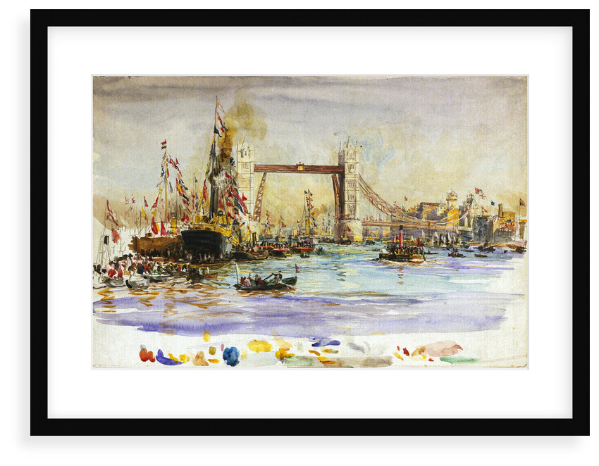 Opening of Tower Bridge by William Lionel Wyllie