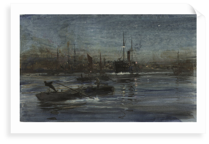 London river by William Lionel Wyllie