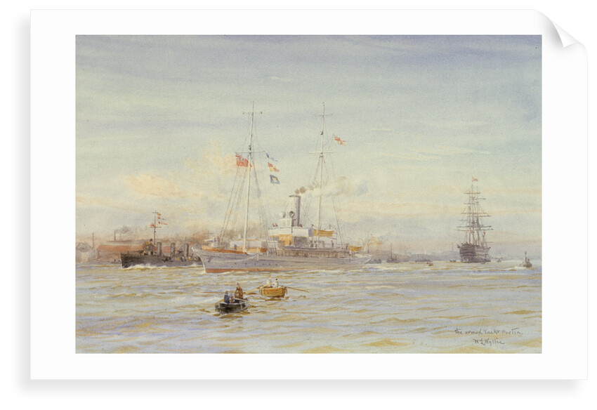 The armed yacht 'Portia' by William Lionel Wyllie