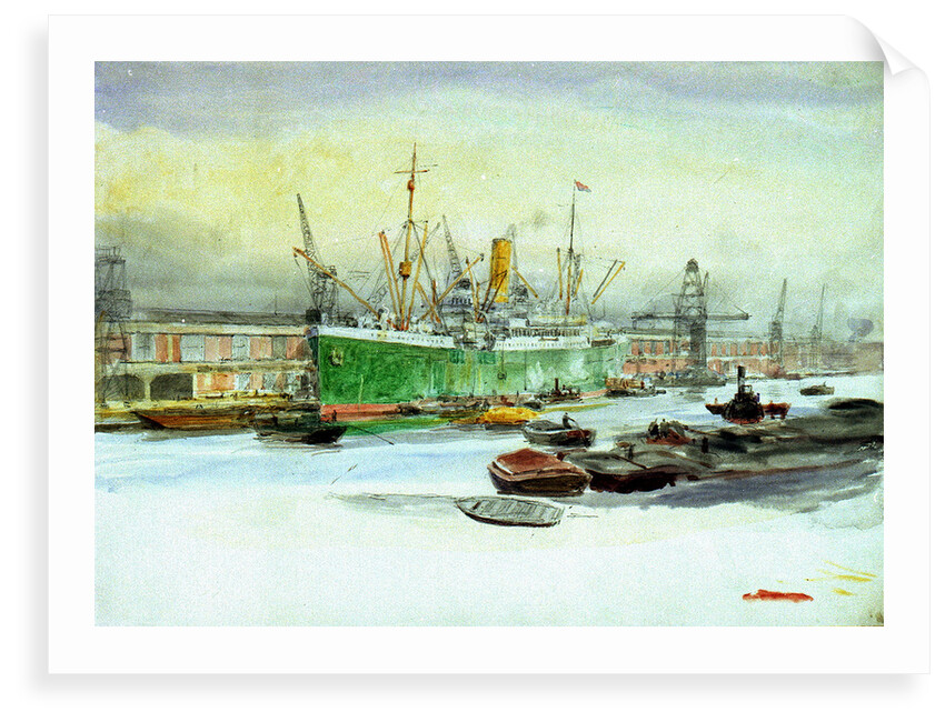 Docks by William Lionel Wyllie