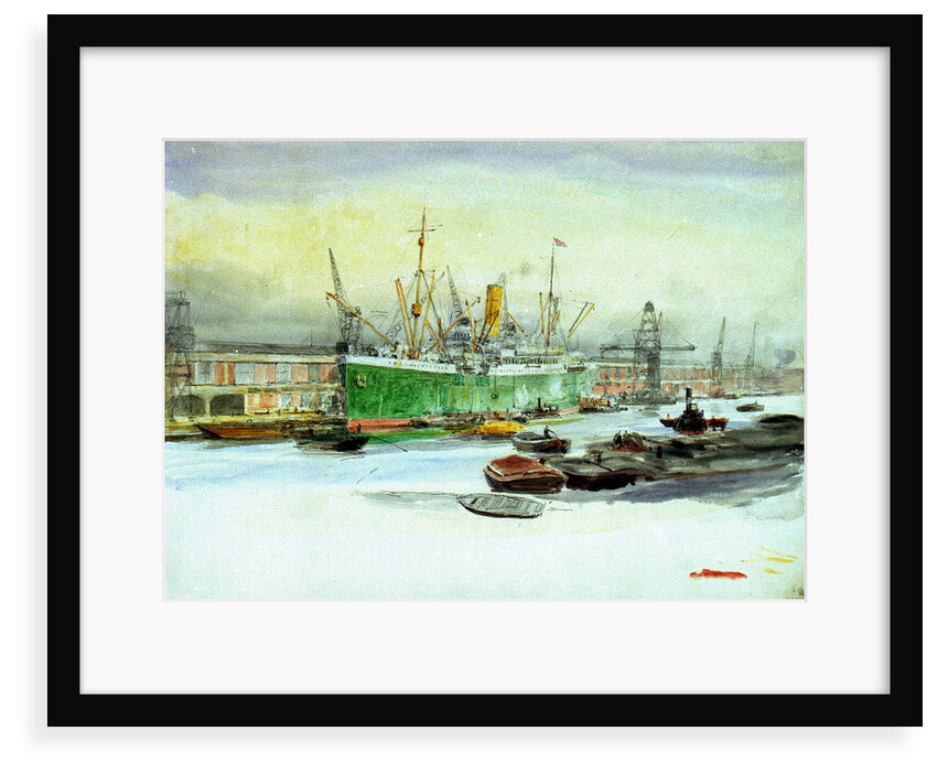 Docks by William Lionel Wyllie