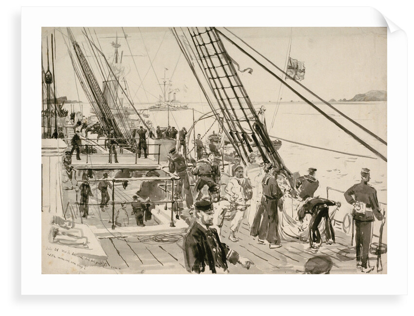 Watch, man and arm ship by William Lionel Wyllie