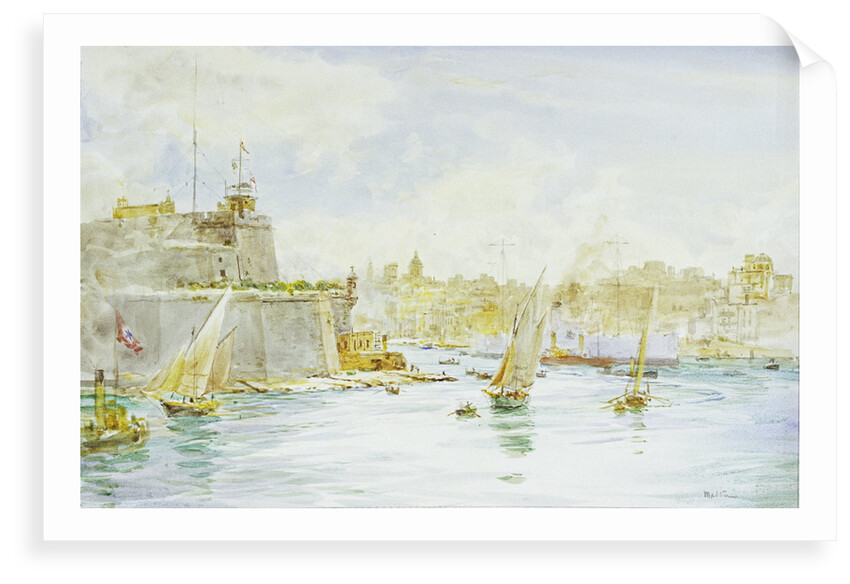 Malta Harbour by William Lionel Wyllie