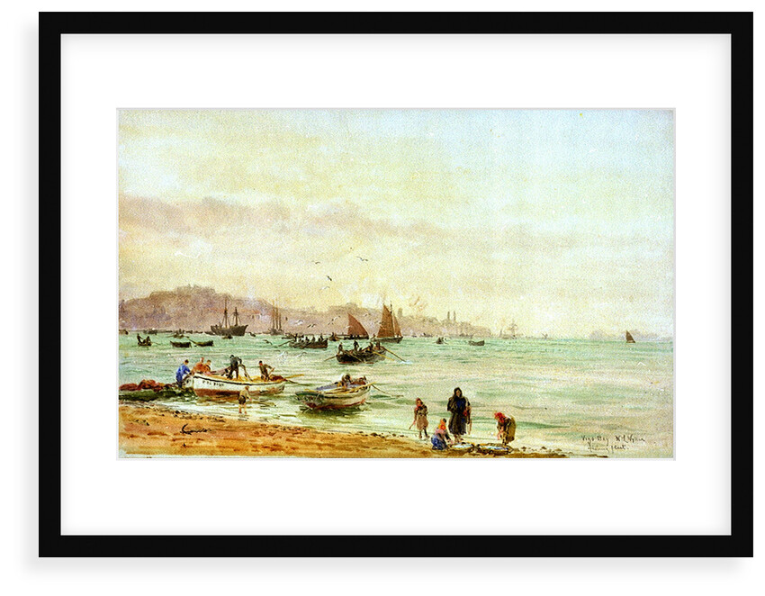 Vigo Bay fishing fleet by William Lionel Wyllie