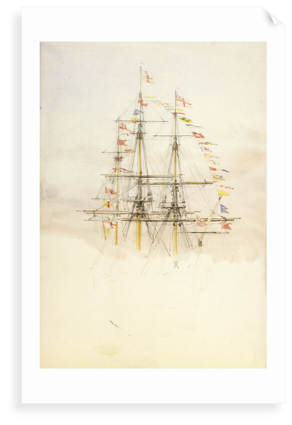 Masts of HMS 'Victory' by William Lionel Wyllie