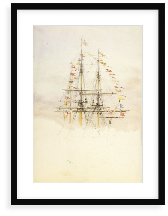 Masts of HMS 'Victory' by William Lionel Wyllie