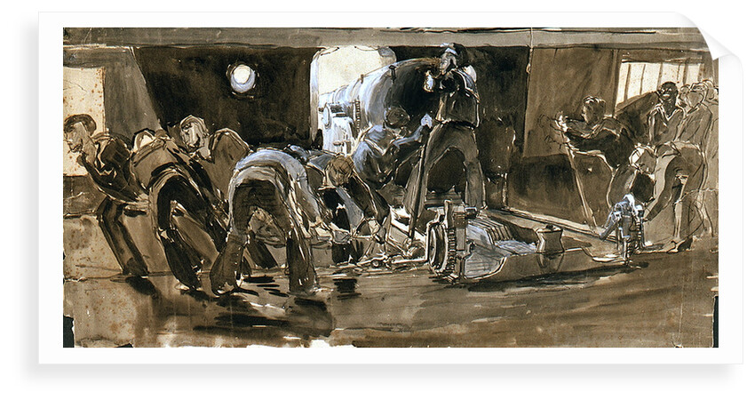 Guns Crew at Work by William Lionel Wyllie