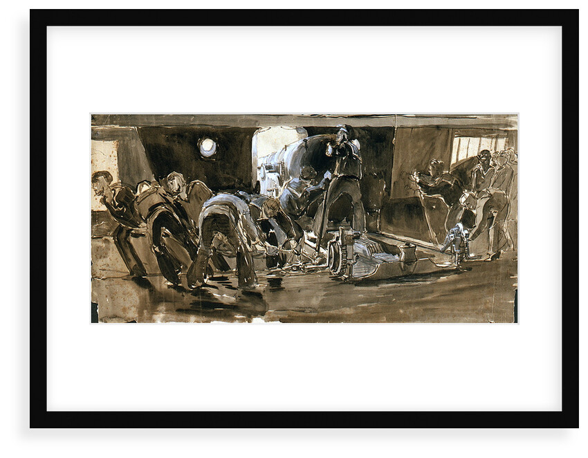 Guns Crew at Work by William Lionel Wyllie