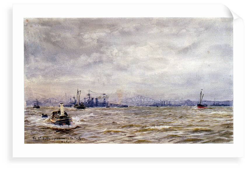 The 5th Battle Squadron in the Forth by William Lionel Wyllie
