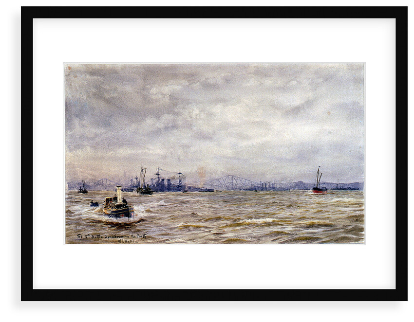 The 5th Battle Squadron in the Forth by William Lionel Wyllie