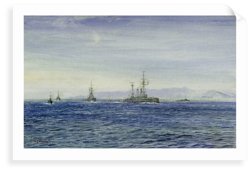 HMS 'Albemarle' in the Moray Firth by William Lionel Wyllie