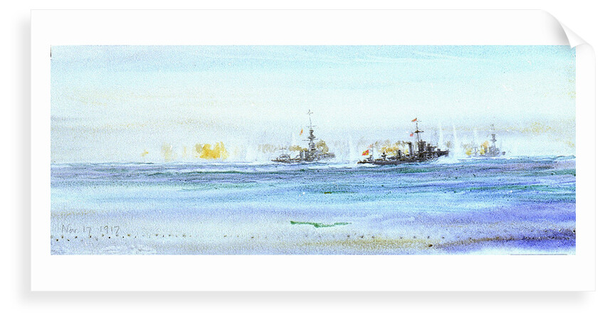 An Action on November 17th, 1917 by William Lionel Wyllie
