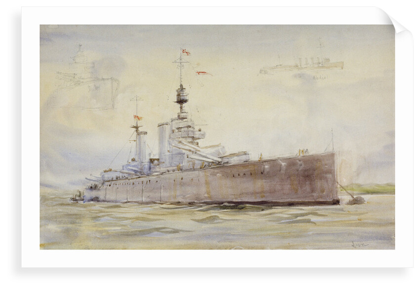 HMS 'Lion' by William Lionel Wyllie