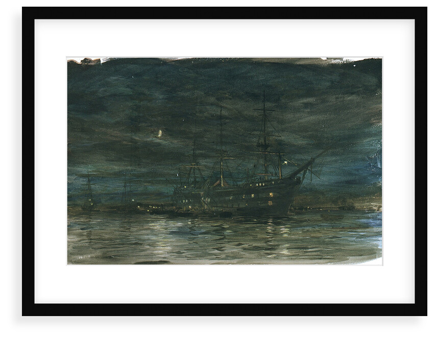 HMS Exmouth by William Lionel Wyllie