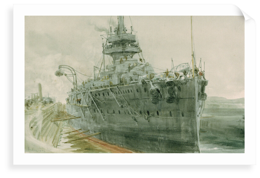 HMS 'Audacious' by William Lionel Wyllie