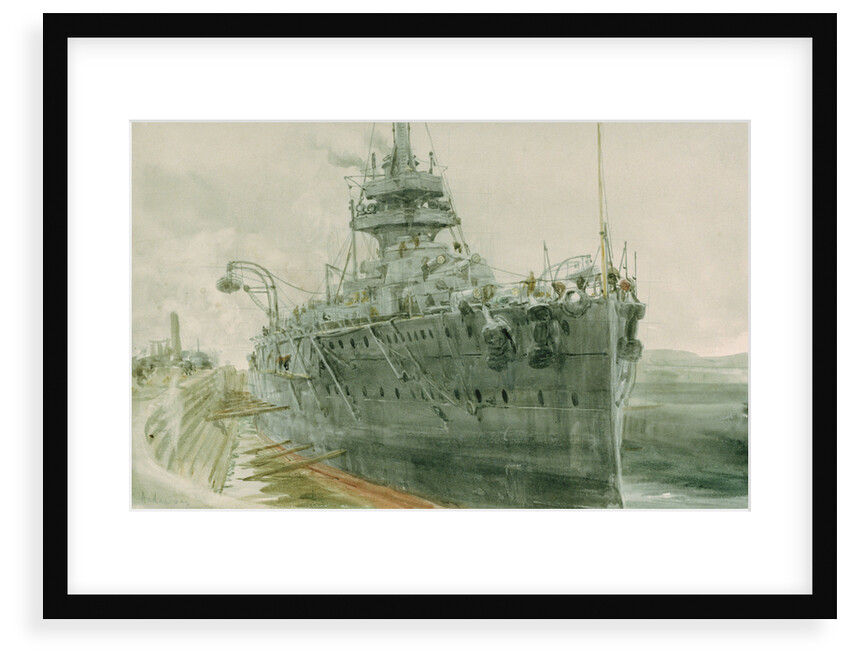 HMS 'Audacious' by William Lionel Wyllie