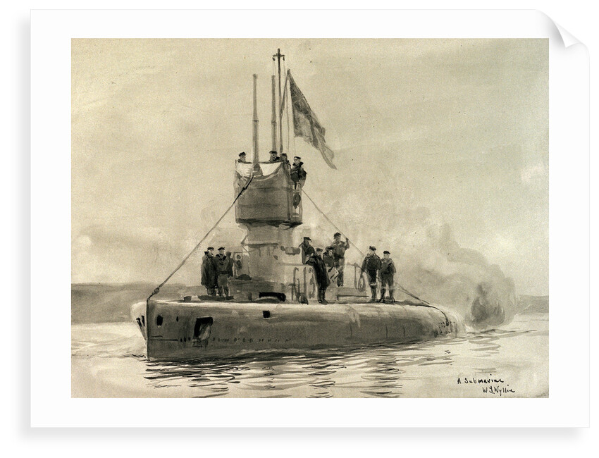 Submarine 'G.13' by William Lionel Wyllie