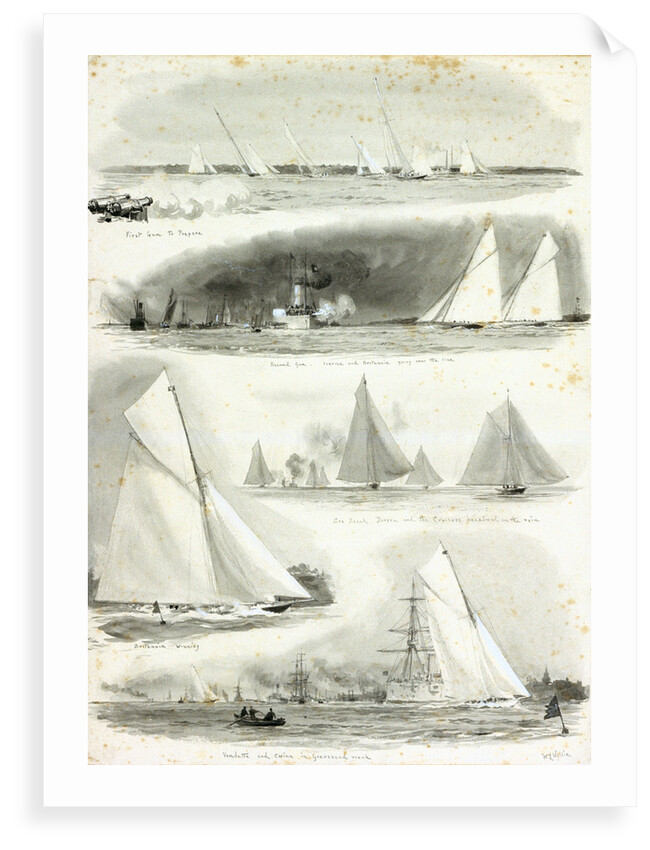 Big yacht race, Thames by William Lionel Wyllie