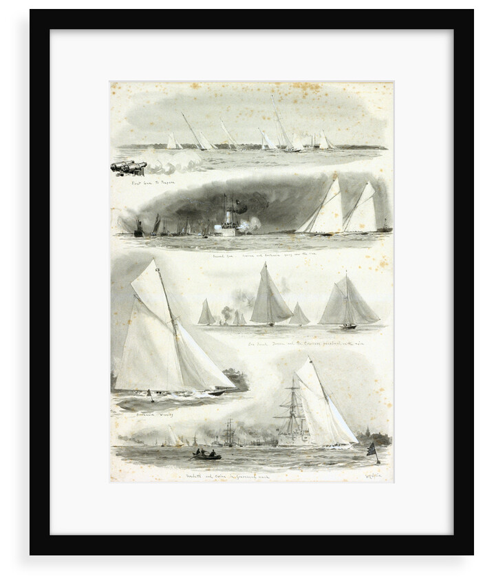 Big yacht race, Thames by William Lionel Wyllie