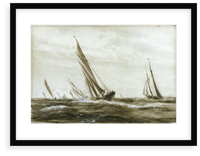 Yachts racing by William Lionel Wyllie