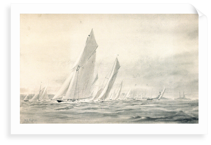 Big yachts round Spithead by William Lionel Wyllie
