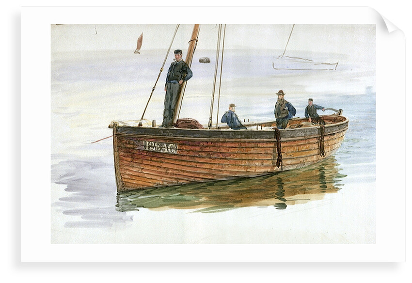 A Loch Fyne Herring Skiff by William Lionel Wyllie