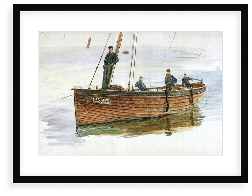 A Loch Fyne Herring Skiff by William Lionel Wyllie