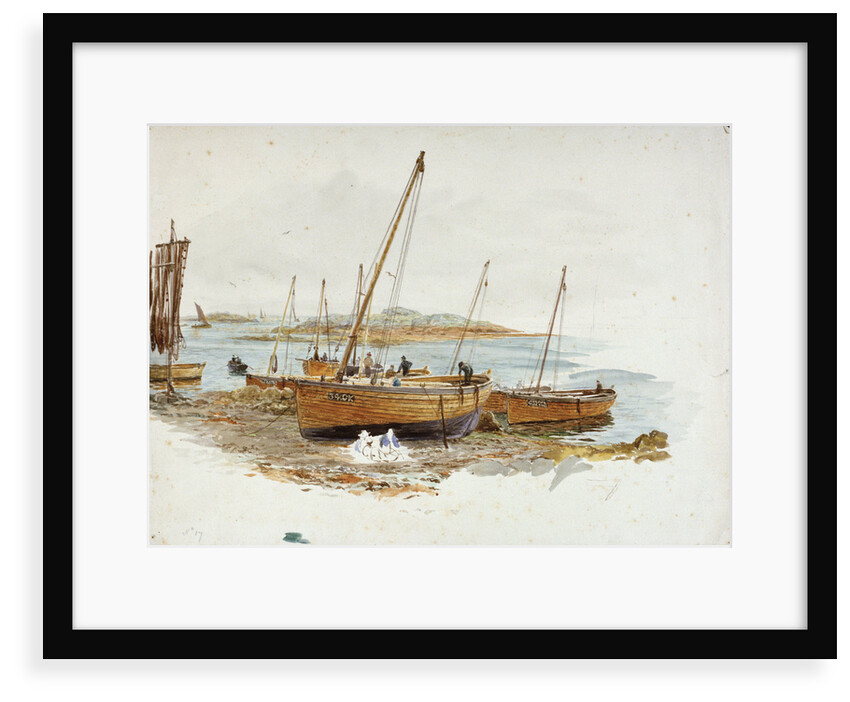 Loch Fyne herring skiffs at Tarbert by William Lionel Wyllie
