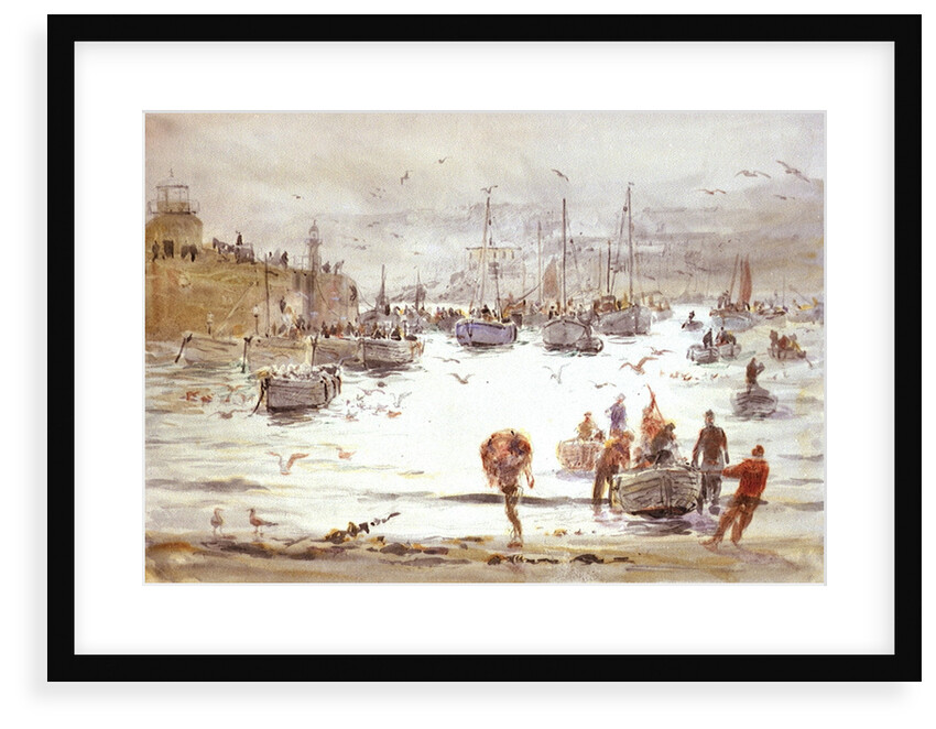 Landing Fish at St Ives by William Lionel Wyllie