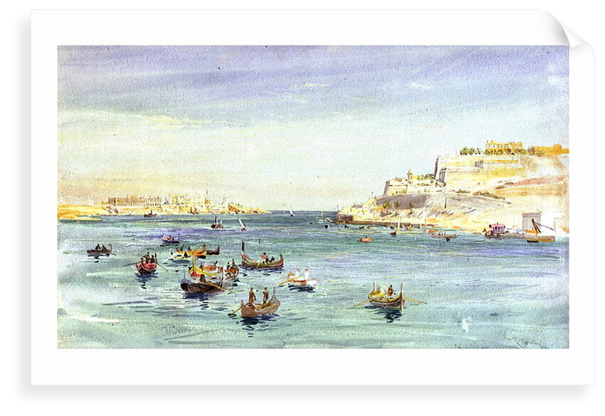 Grand Harbour, Valletta, Malta by William Lionel Wyllie
