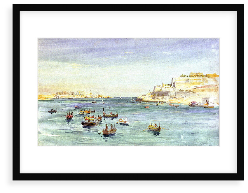 Grand Harbour, Valletta, Malta by William Lionel Wyllie