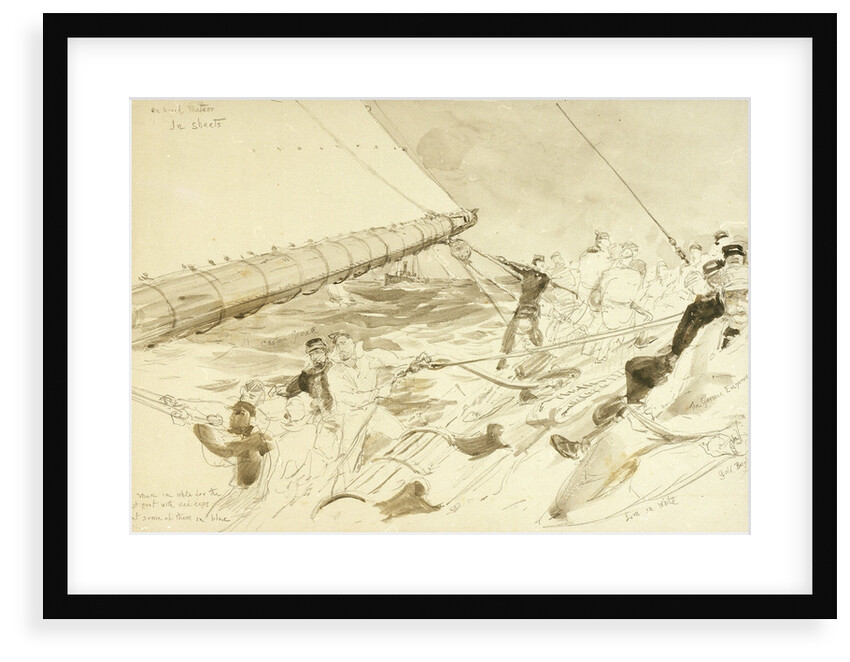 On board the German Emperor's yacht 'Meteor' by William Lionel Wyllie