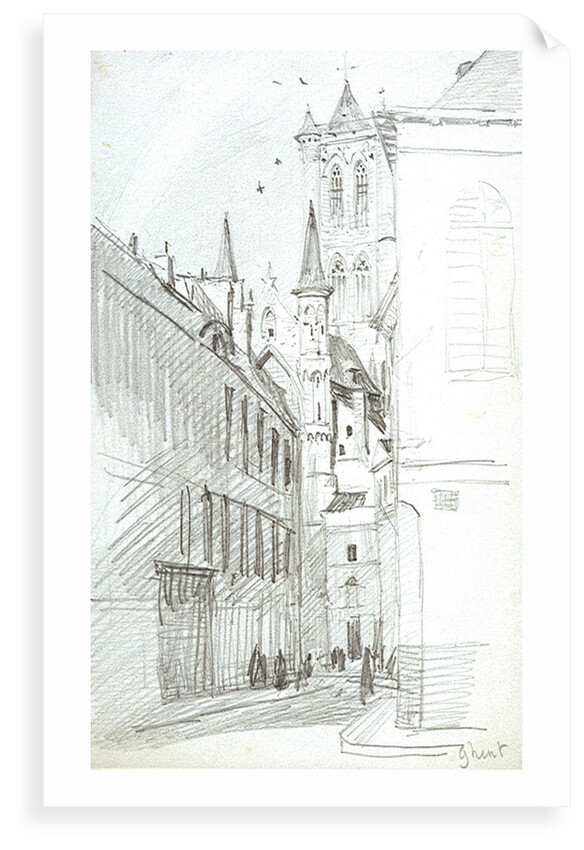 The St Nicholas Church in Ghent by William Lionel Wyllie