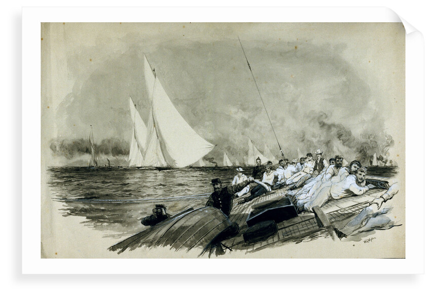 Lord Dufferin's yacht racing by William Lionel Wyllie