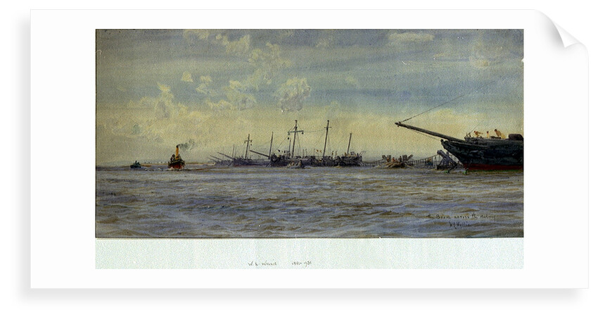 Boom across the Medway by William Lionel Wyllie