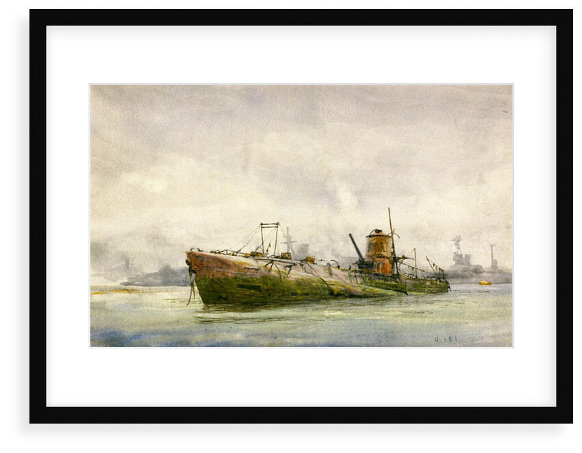 Hun submarine by William Lionel Wyllie