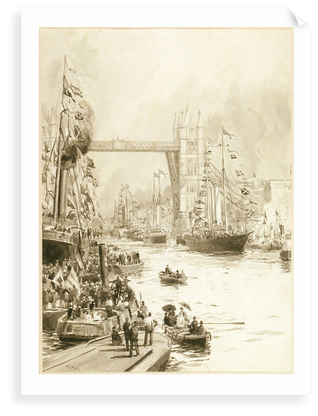 Opening of Tower Bridge by William Lionel Wyllie