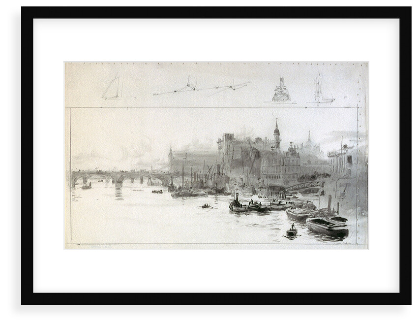View towards Cannon Street Station from the East by William Lionel Wyllie