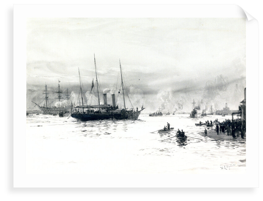 HMY Alberta Entering Portsmouth Harbour by William Lionel Wyllie