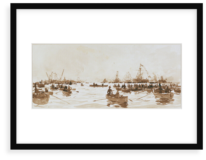 A Launch at Portsmouth by William Lionel Wyllie