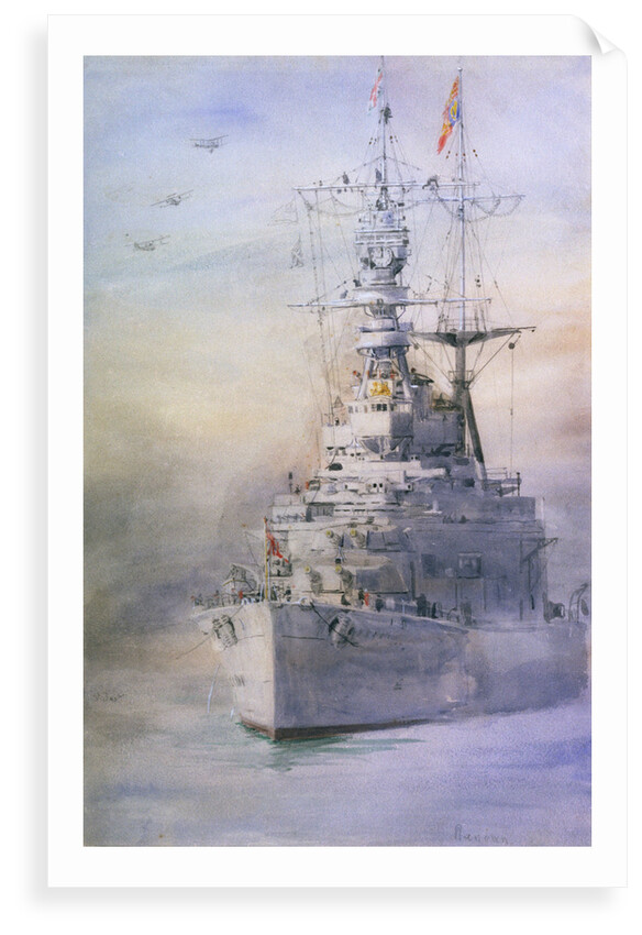 HMS 'Renown' by William Lionel Wyllie