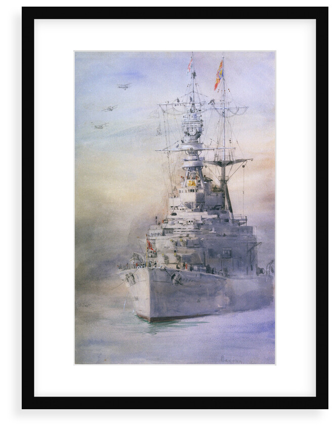 HMS 'Renown' by William Lionel Wyllie