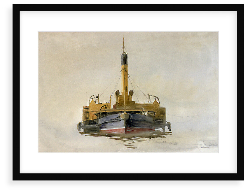 Study of a Portsmouth Harbour Tug by William Lionel Wyllie