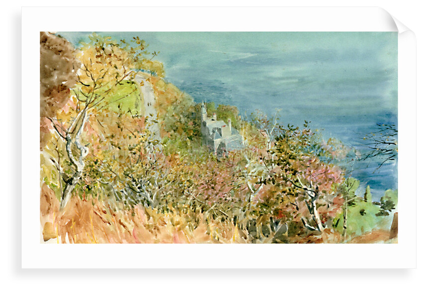 A View of a Castle or Château Beside Water by William Lionel Wyllie