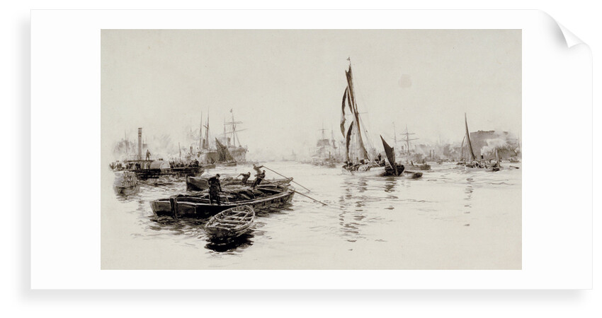 London river by William Lionel Wyllie
