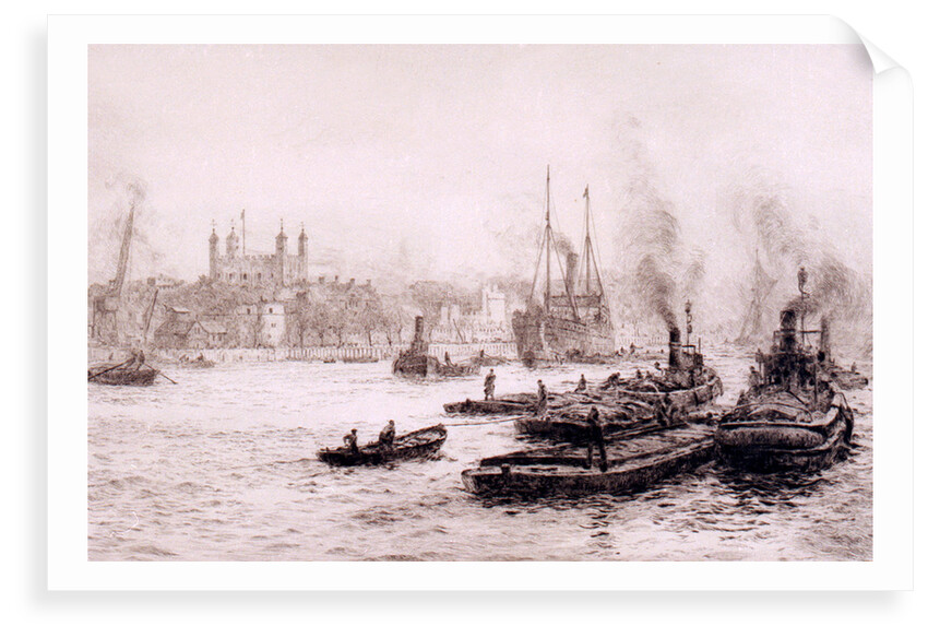The Tower from Hays Wharf by William Lionel Wyllie