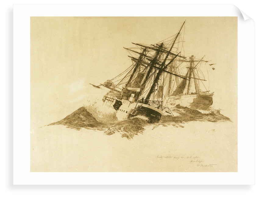 The escape of HMS 'Calliope' by William Lionel Wyllie