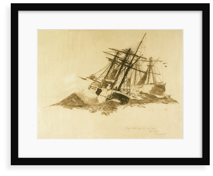 The escape of HMS 'Calliope' by William Lionel Wyllie