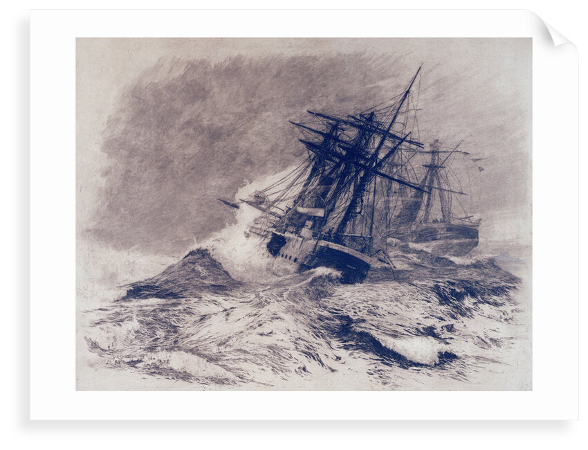 The escape of HMS 'Calliope' by William Lionel Wyllie
